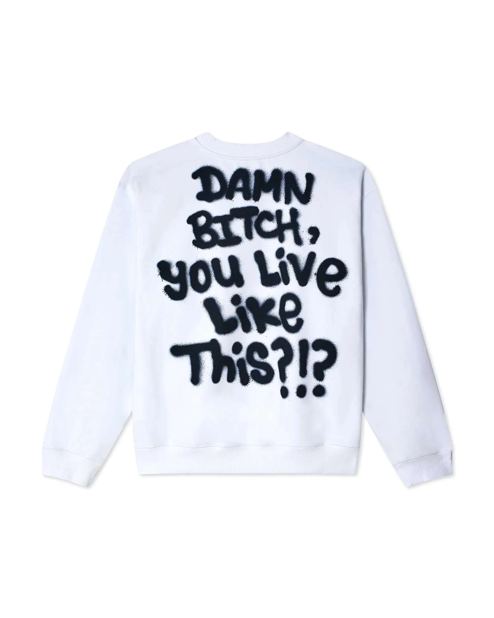 Ally Bo Horse Print Sweater - White