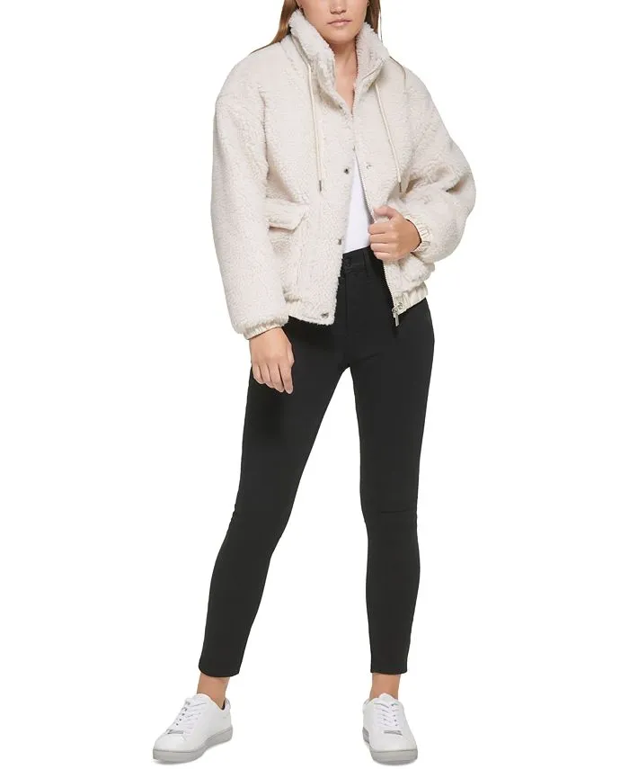 Calvin Klein Jeans Women's Oversized Sherpa Jacket