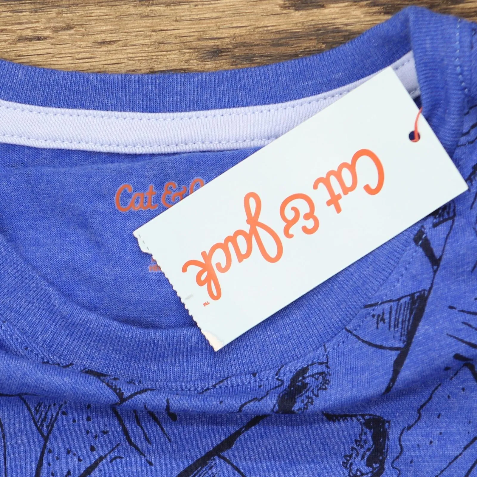 Cat & Jack Boys' Shark Print Short Sleeve T-Shirt