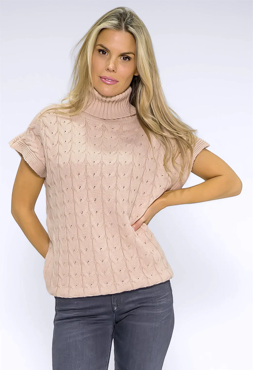 Dusty Pink Turtleneck