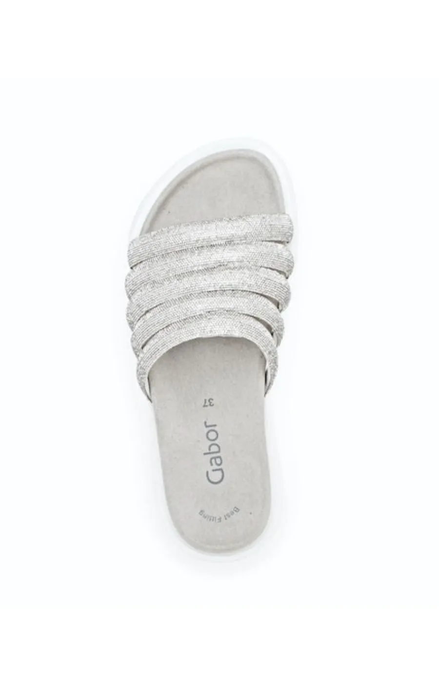 Gabor Sparkle Sandal in Silver