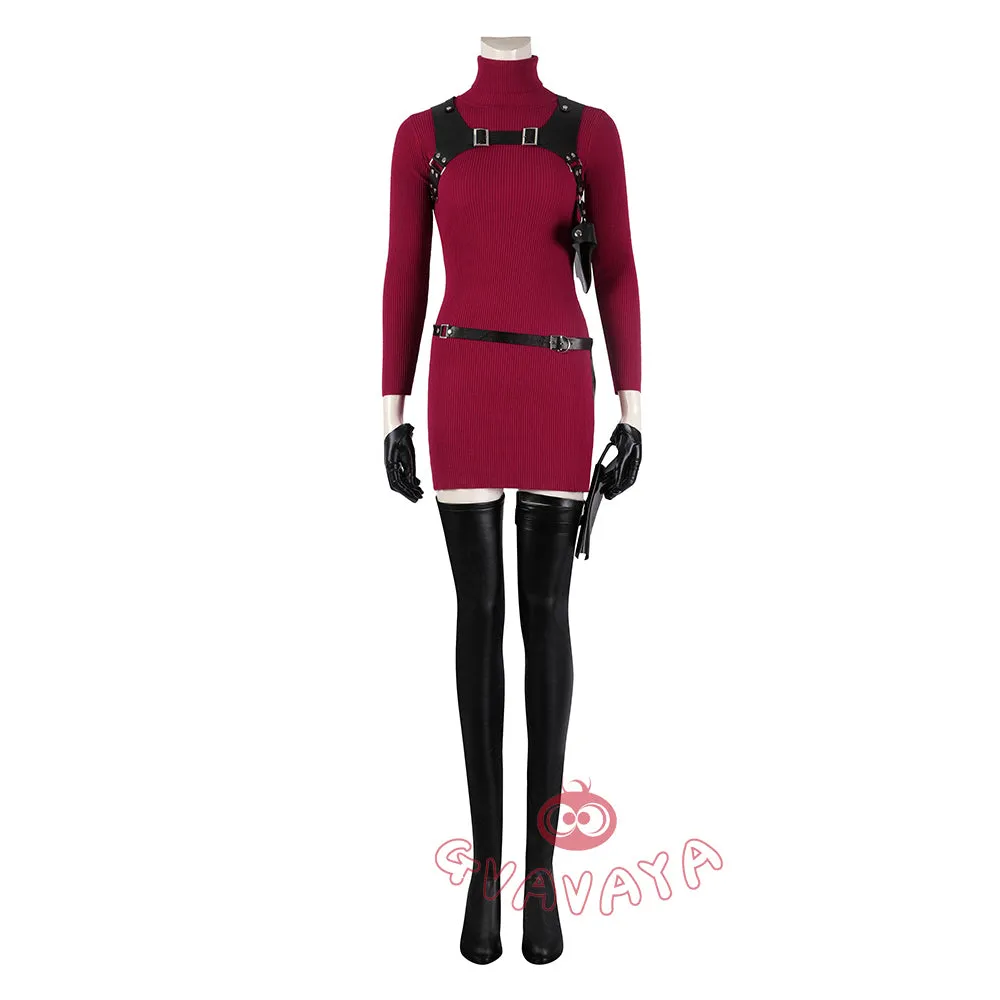 Gvavaya Game Cosplay Resident Evil 4 Ada Wong Cosplay Costume Ada Wong Cosplay Set.A