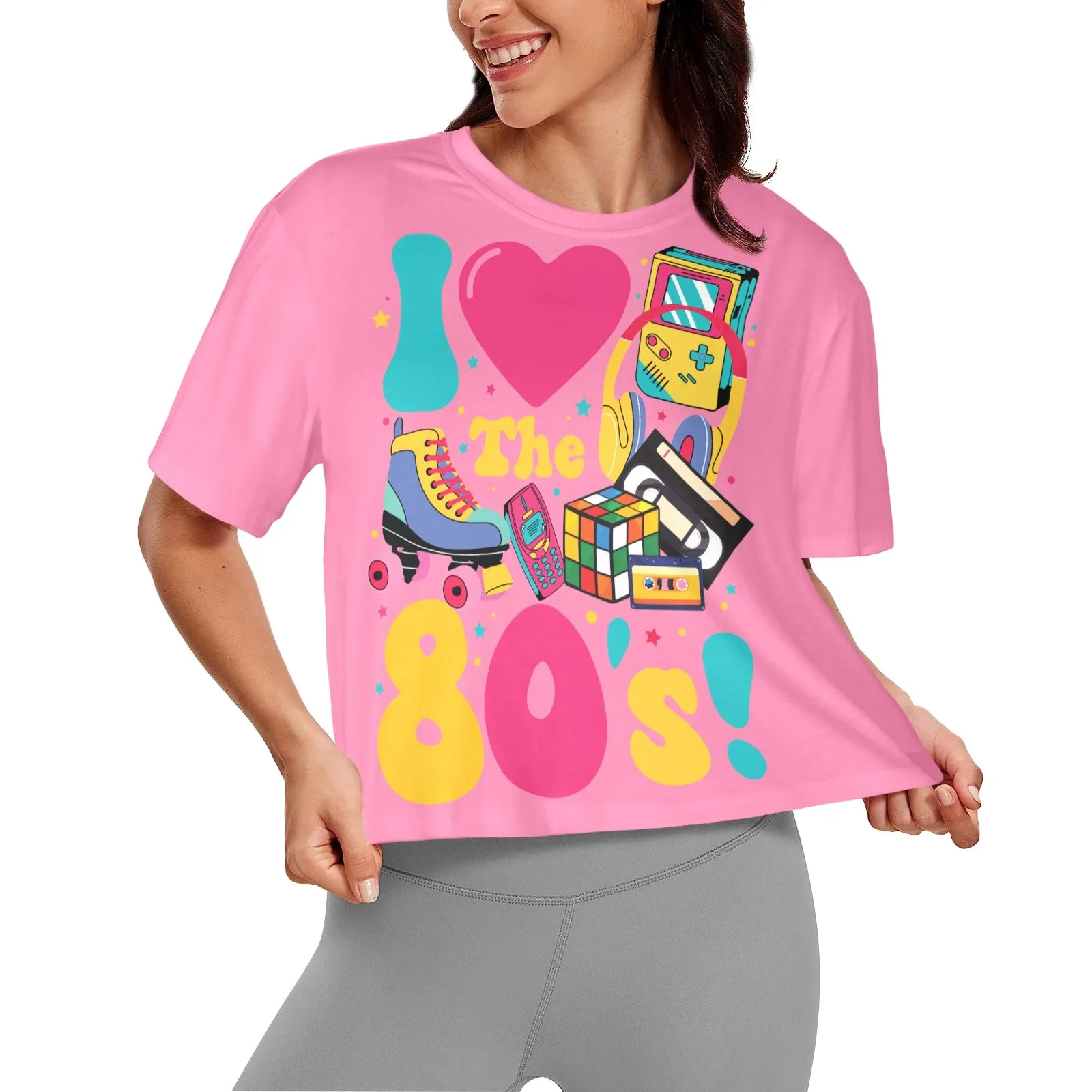 I Love the 80's  Women's Cropped T-Shirt