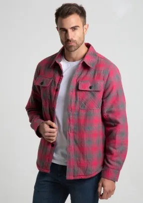 Jachs NY Recycled Flannel Shirt Jacket with Sherpa Lining