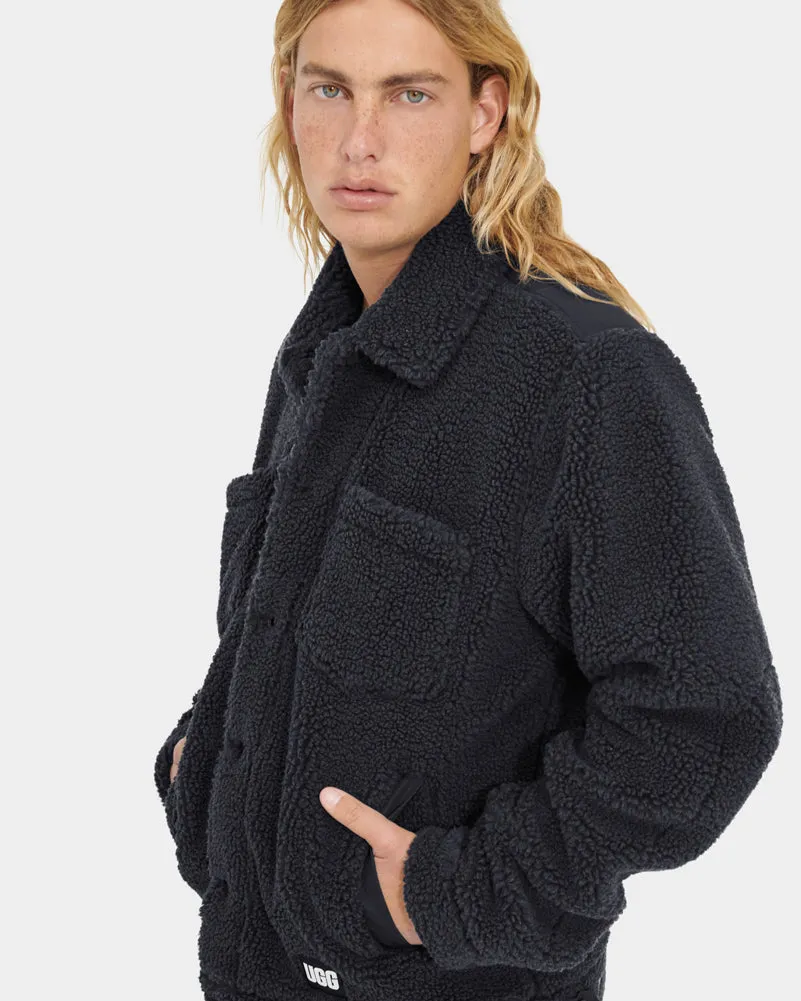 Janson Sherpa Trucker Jacket in Dark Ash by UGG
