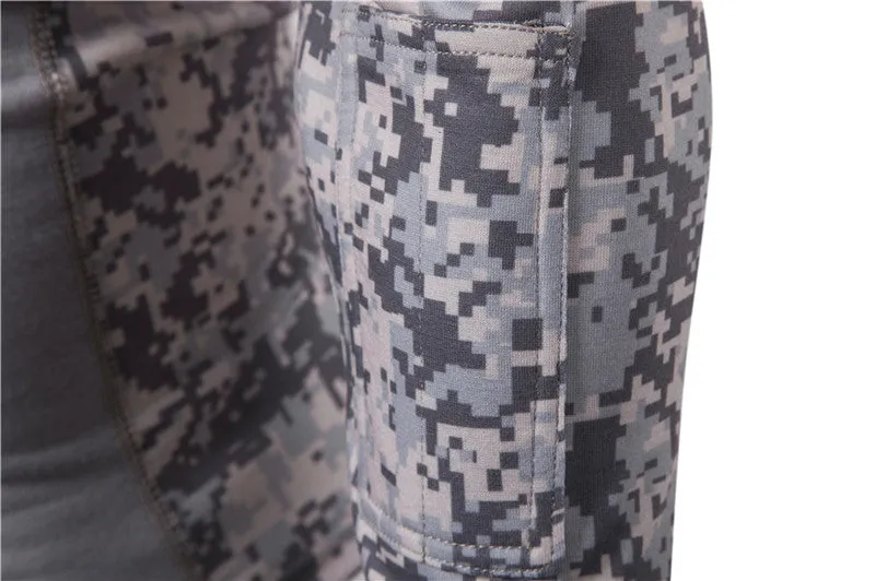 Military Turtleneck Printed Zipper T-Shirt