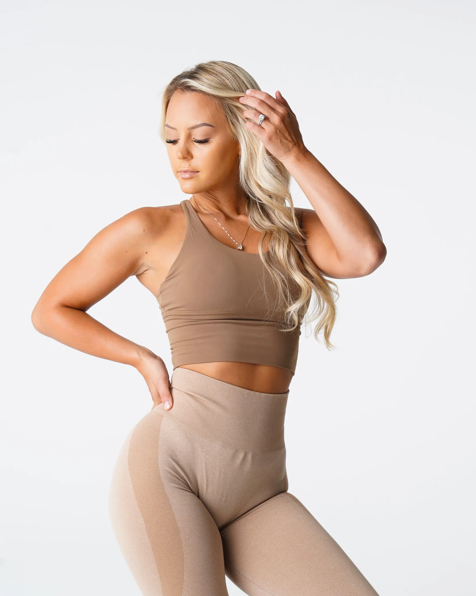 Mocha Matrix Bra Top
