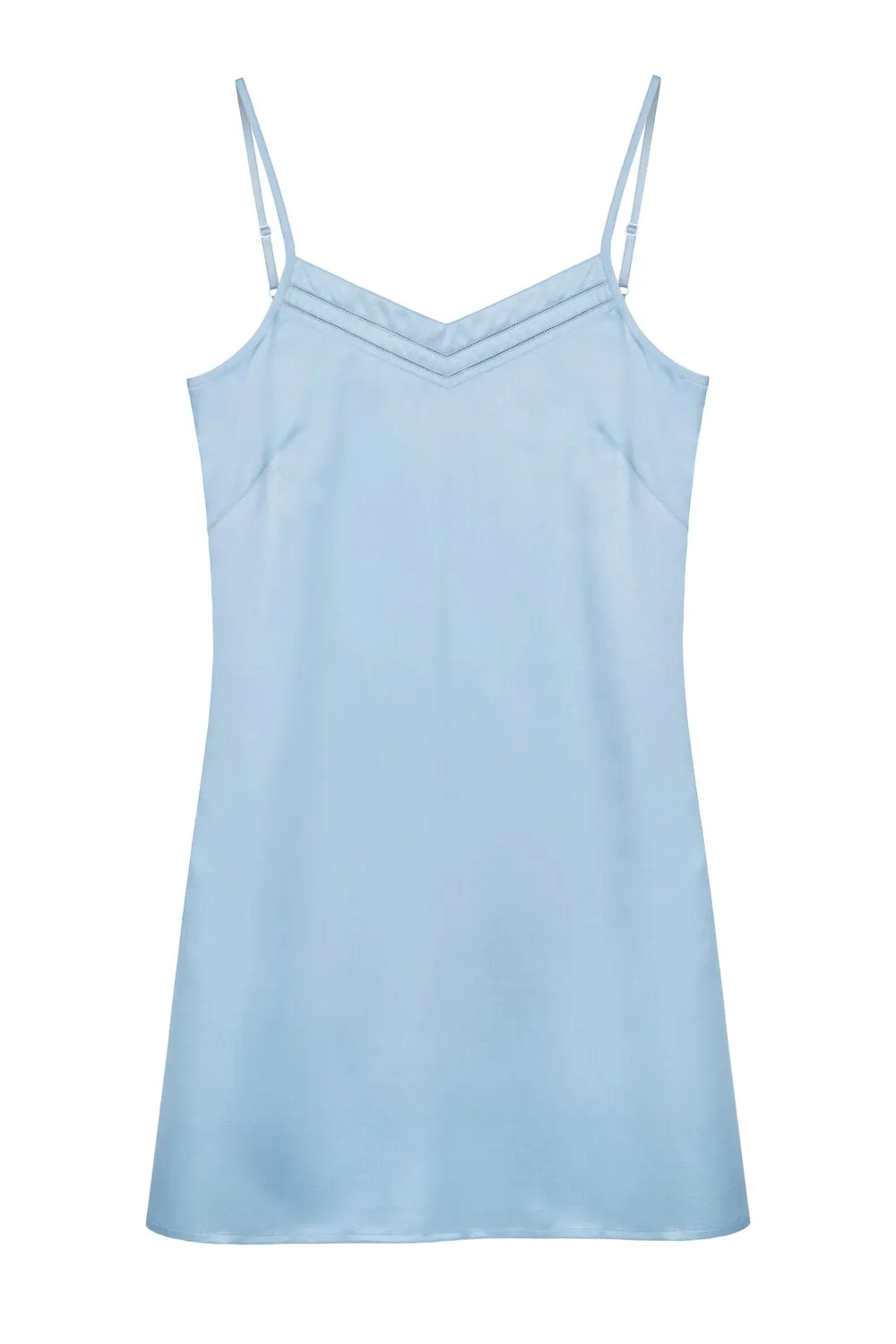 Mulberry Silk Nightdress/Slip - Andaman Blue