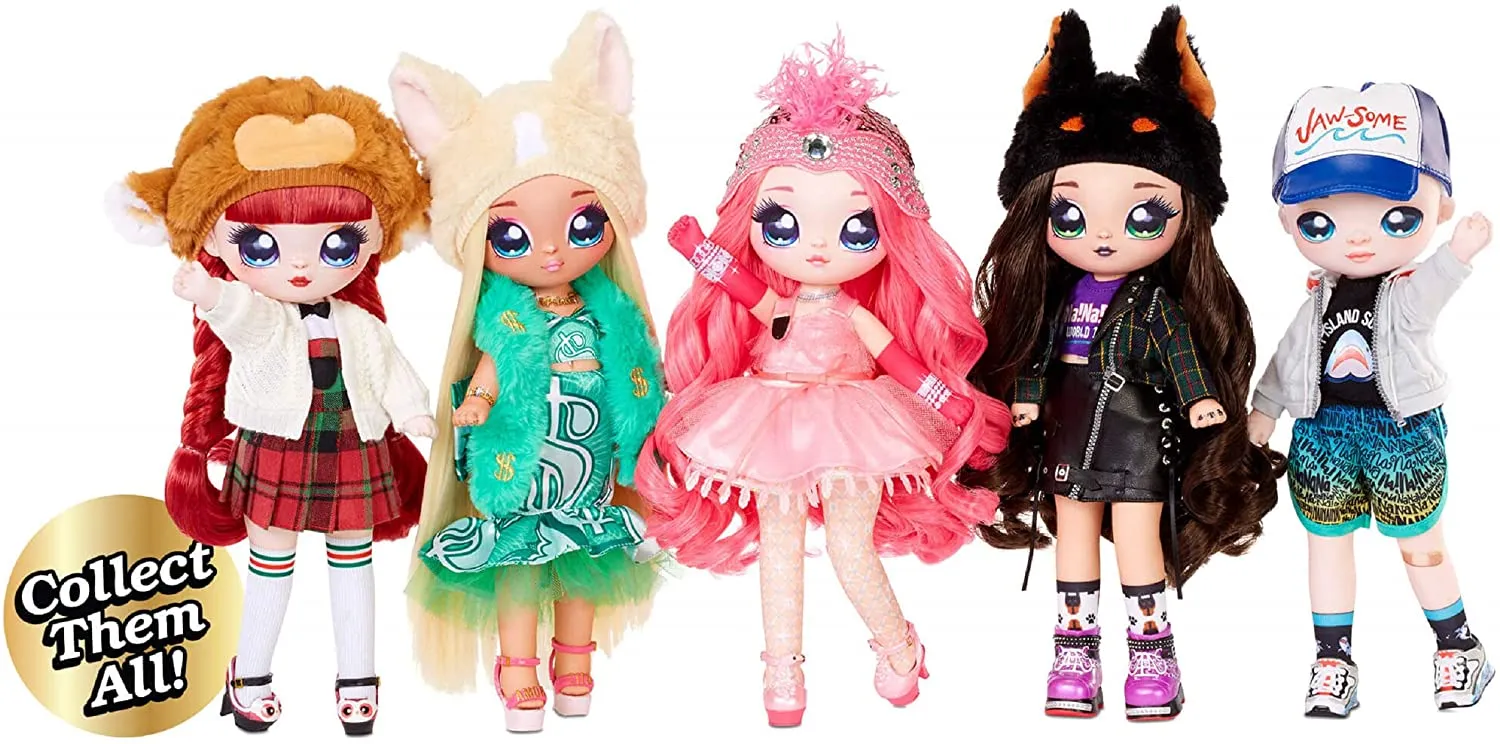 Na! Na! Na! Surprise Teens Fashion Doll – Rebel Dare, 11" Soft Fabric Doll, Dog Inspired