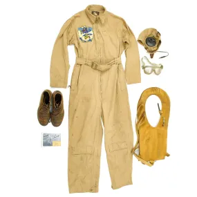 Original U.S. WWII U.S. Navy VB-75 Bomb Squadron Flight Uniform Grouping - Vee Bee Bombing Bees