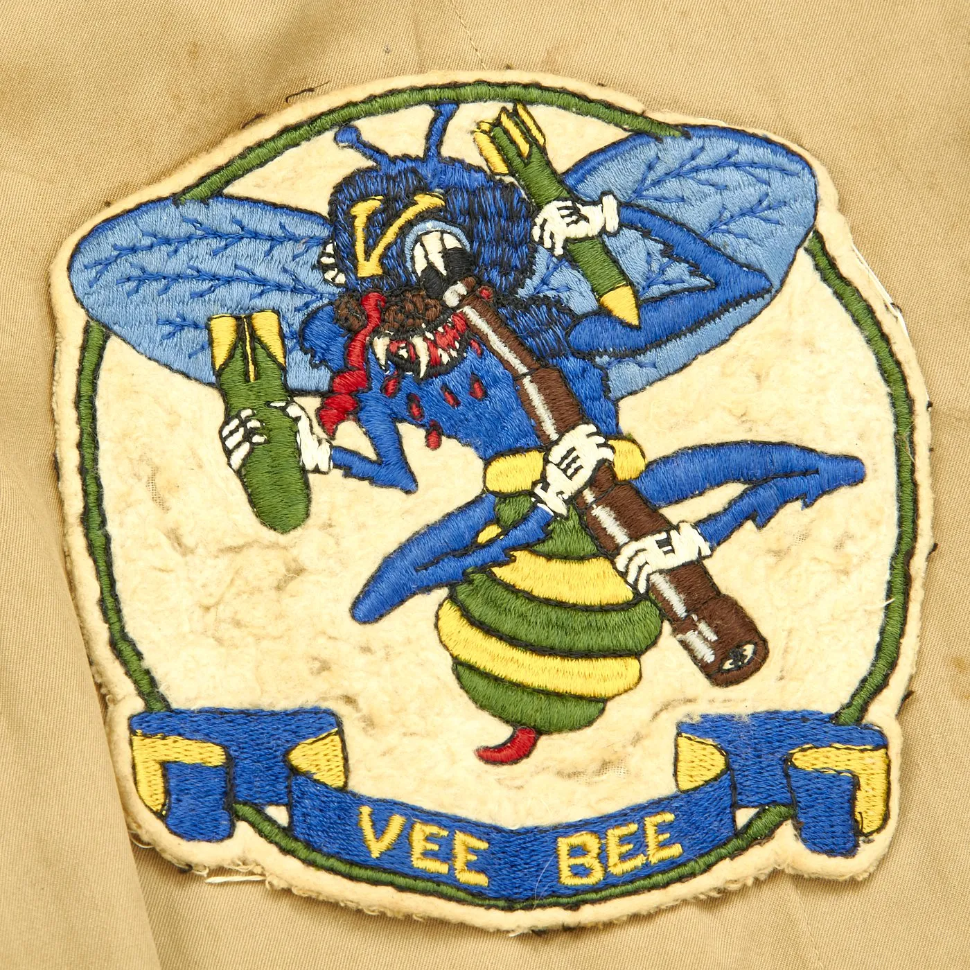 Original U.S. WWII U.S. Navy VB-75 Bomb Squadron Flight Uniform Grouping - Vee Bee Bombing Bees