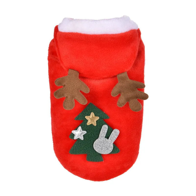 Pet Winter Festive Clothes | Halloween & Christmas Dog Clothes | Elk Christmas Outfit for Pets