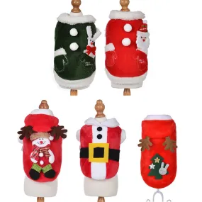 Pet Winter Festive Clothes | Halloween & Christmas Dog Clothes | Elk Christmas Outfit for Pets