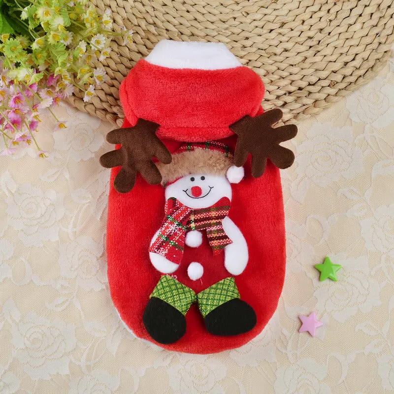 Pet Winter Festive Clothes | Halloween & Christmas Dog Clothes | Elk Christmas Outfit for Pets