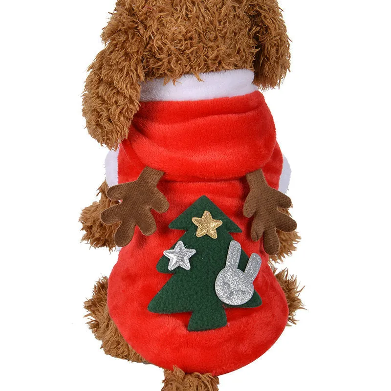 Pet Winter Festive Clothes | Halloween & Christmas Dog Clothes | Elk Christmas Outfit for Pets