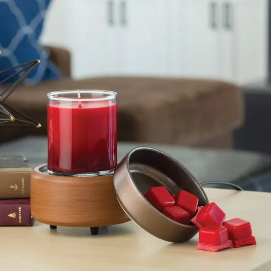 Pewter Walnut 2-in-1 Fragrance Warmer CWDPWN