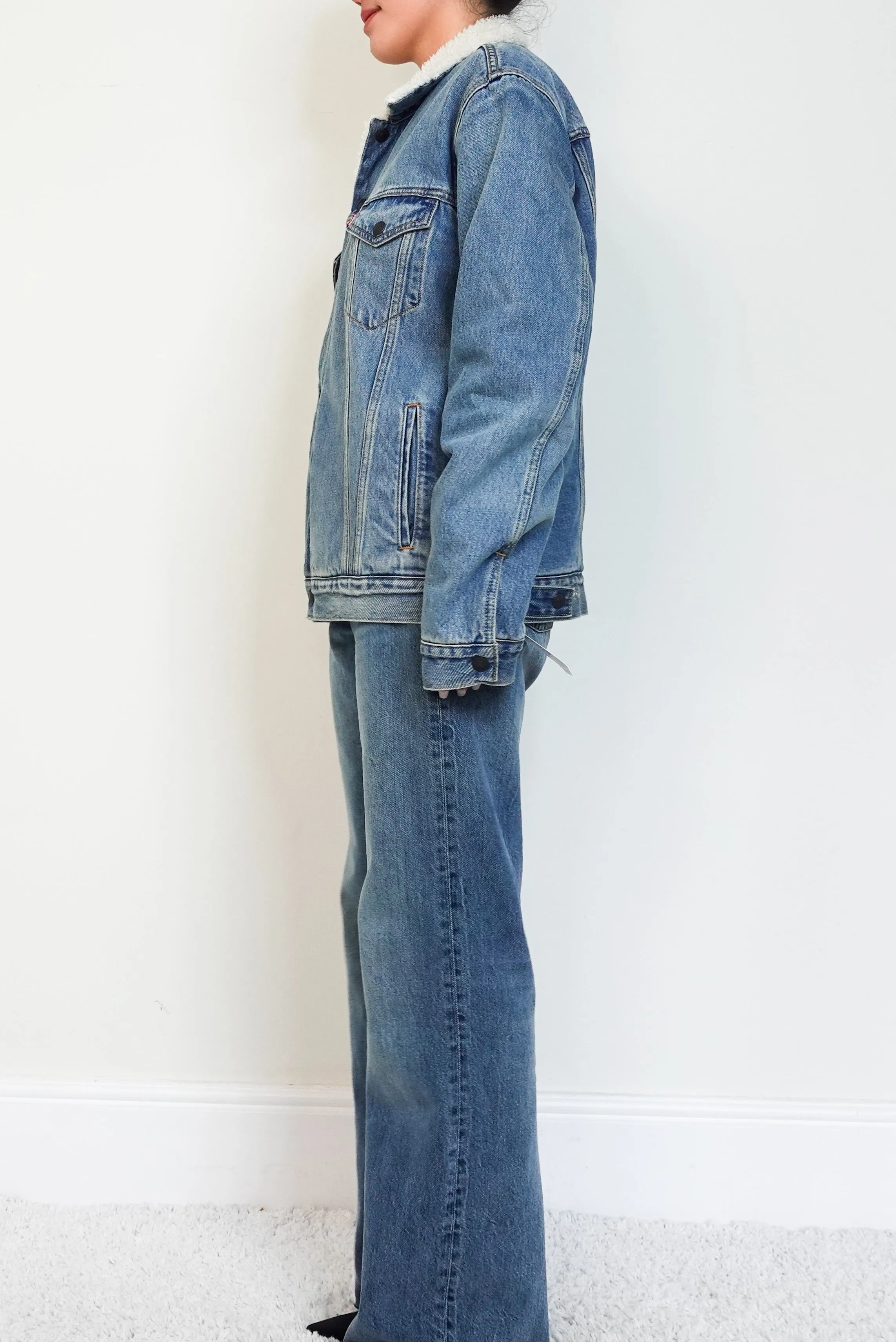 Sherpa Lined Denim jacket RRP £120