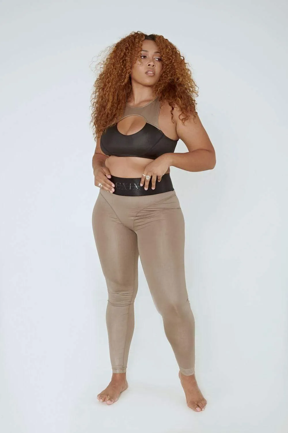 Snatched Leggings - Mink