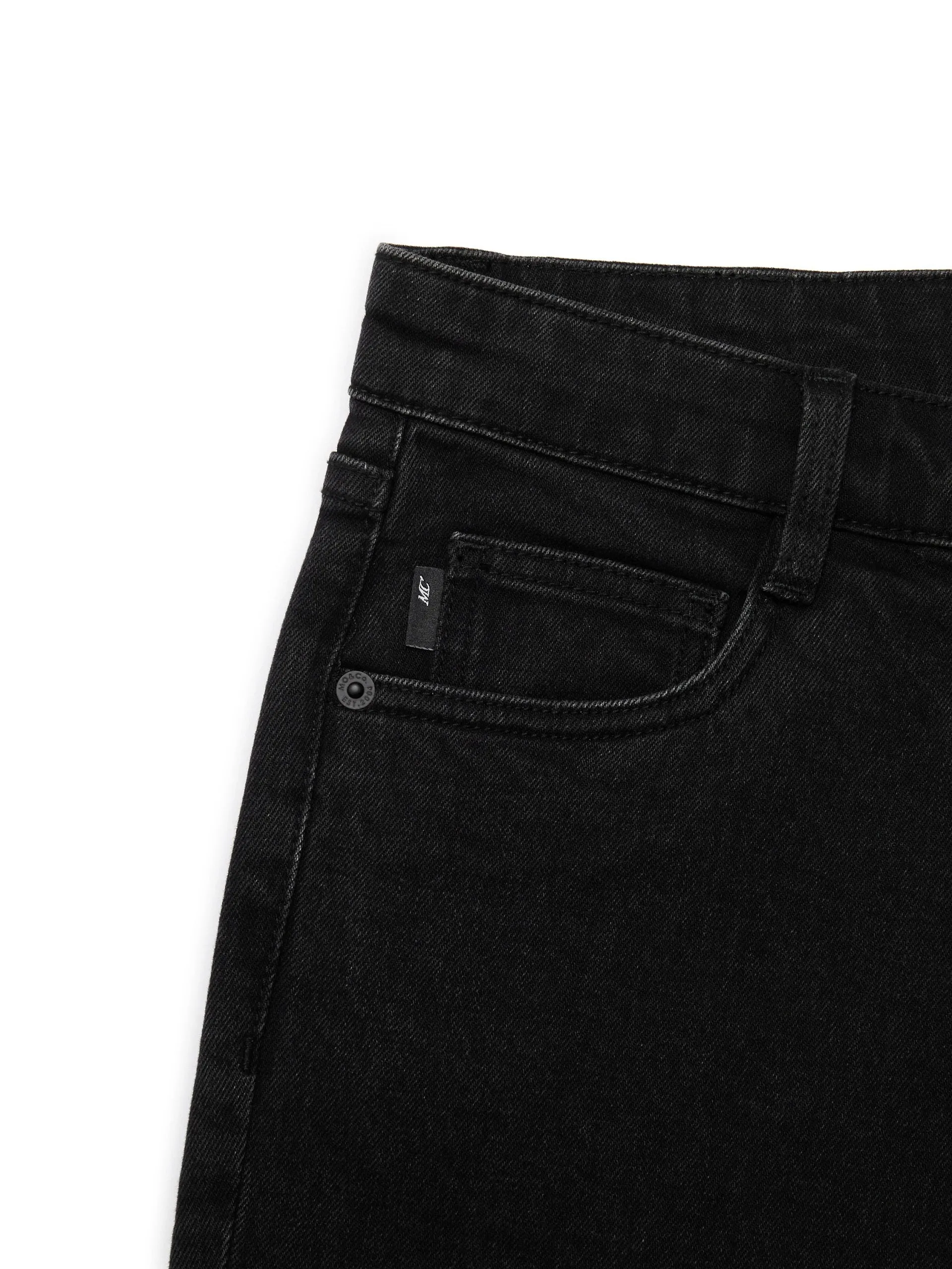 Straight Frayed Cotton Jeans