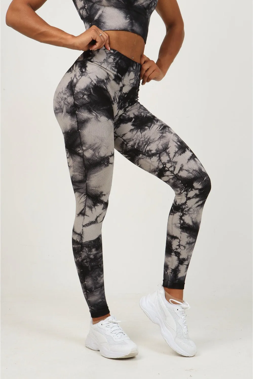 Tie Dye Gym Set - Smoky Charcoal