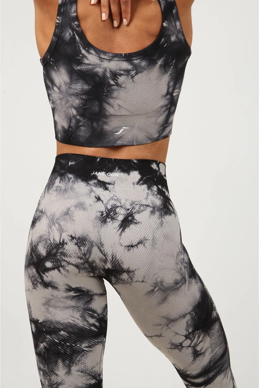 Tie Dye Gym Set - Smoky Charcoal
