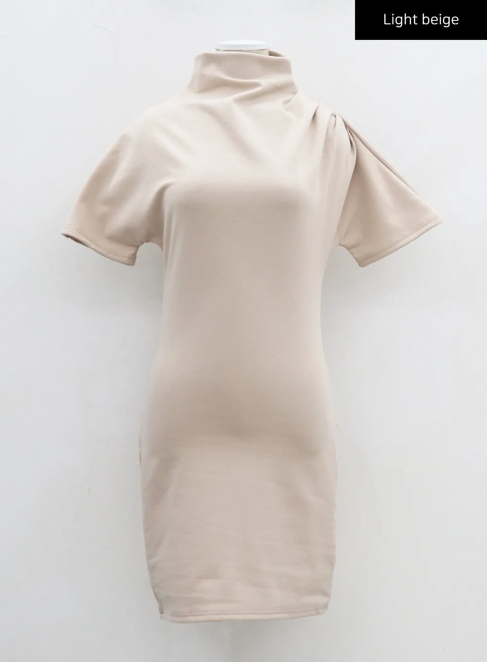 Turtleneck Short Sleeve Mini Dress CJ330