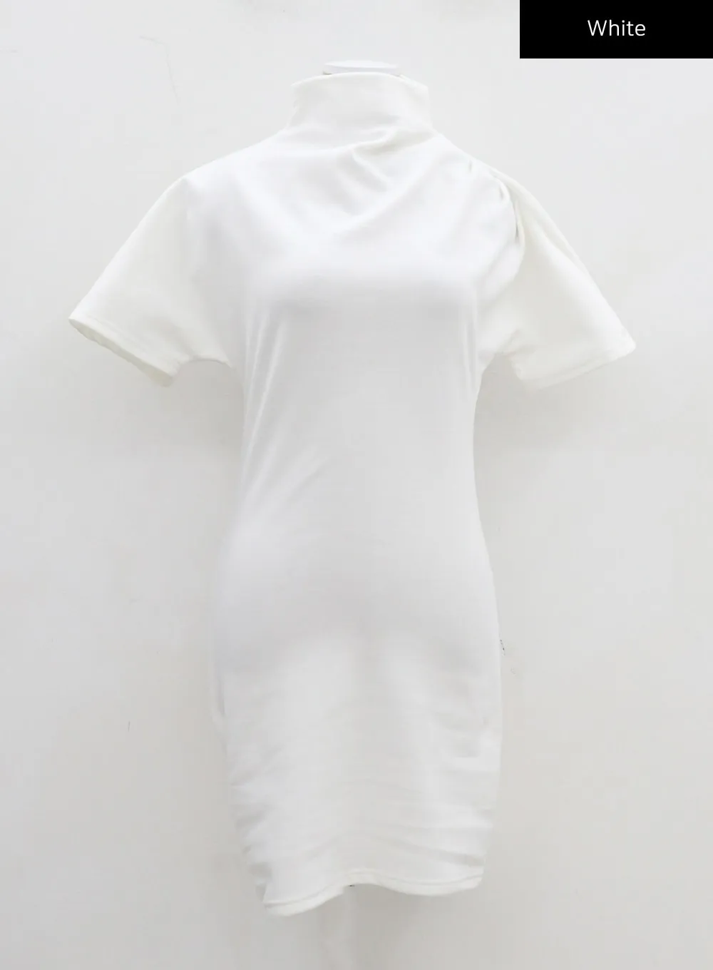 Turtleneck Short Sleeve Mini Dress CJ330