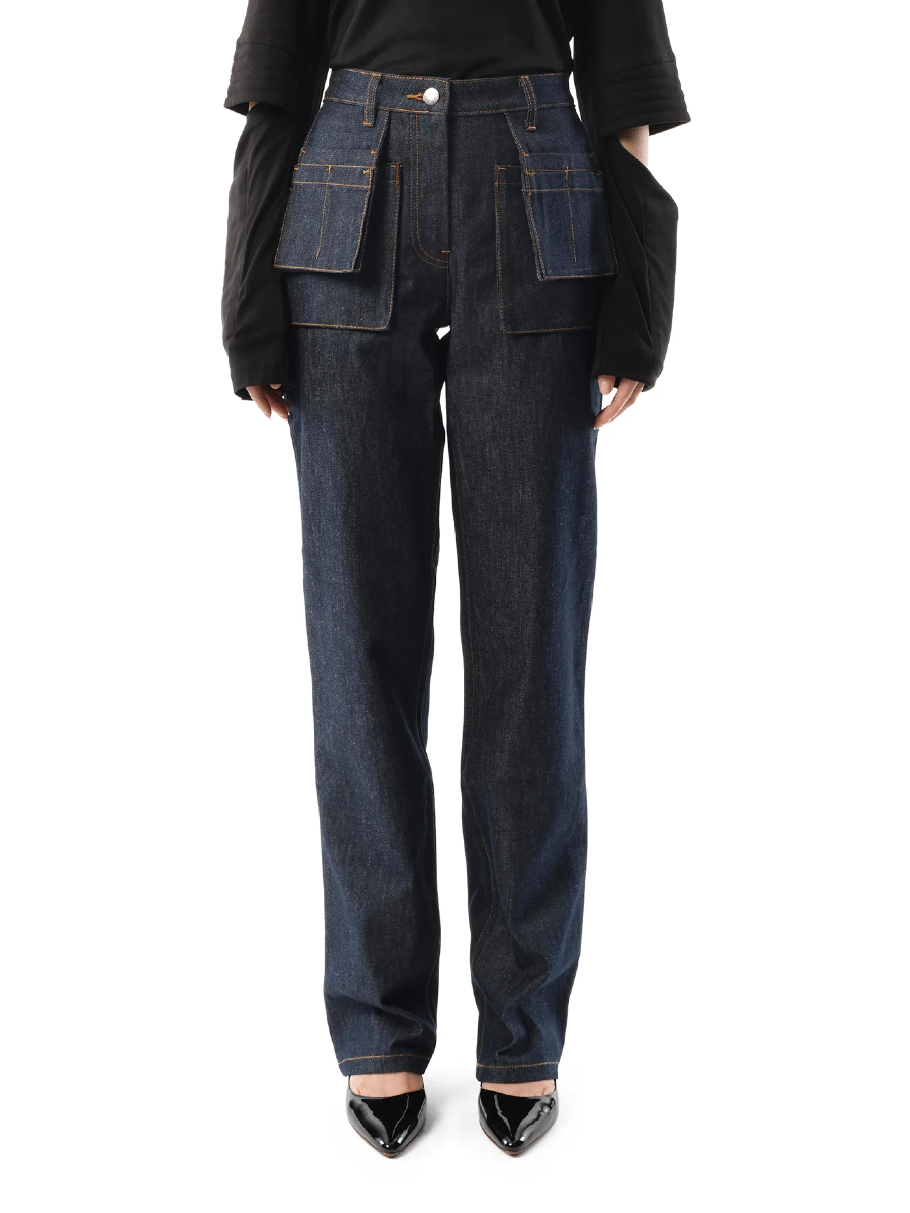 Utility Jeans in Raw Indigo