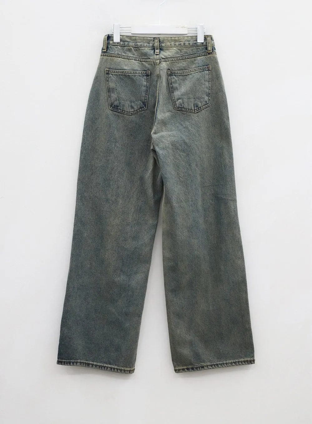 Vintage Washing Wide Leg Jeans CD06