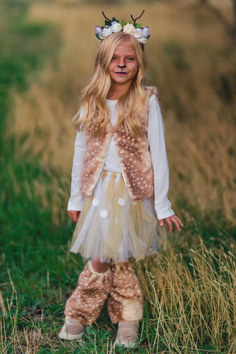 Woodland Deer Vest & Tutu Costume Set