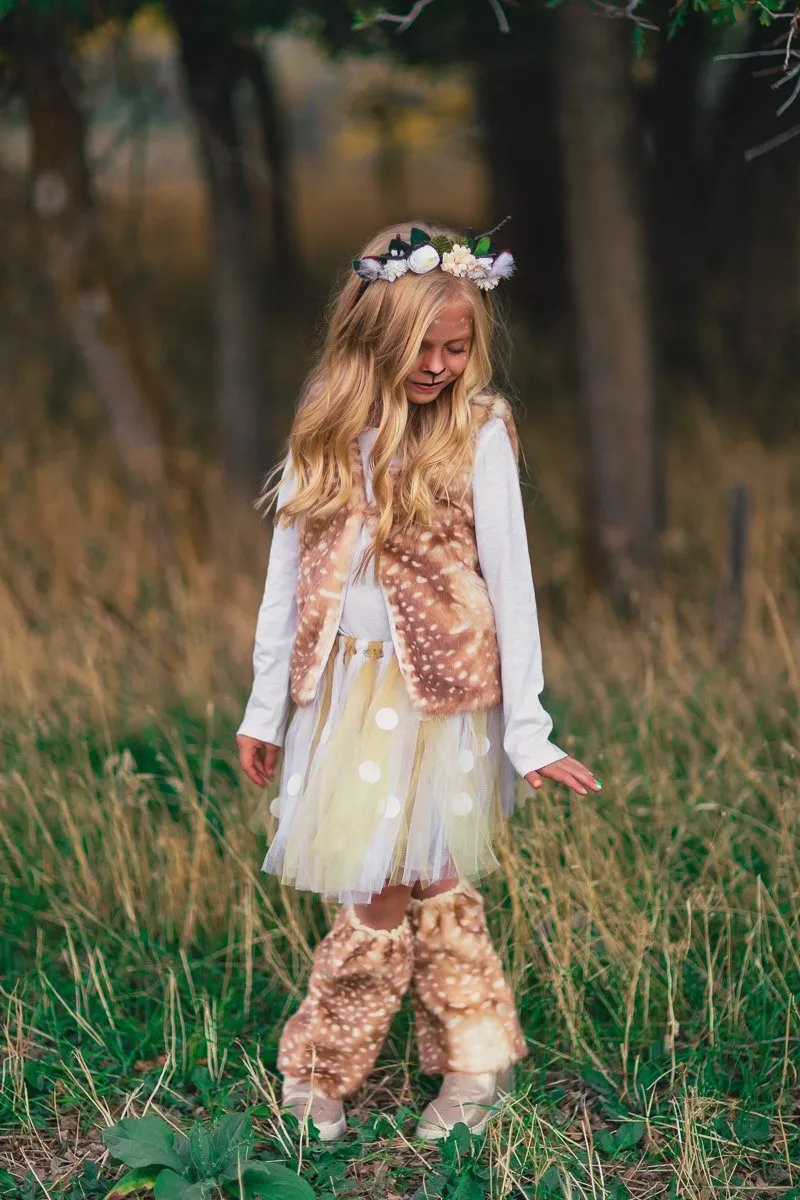 Woodland Deer Vest & Tutu Costume Set