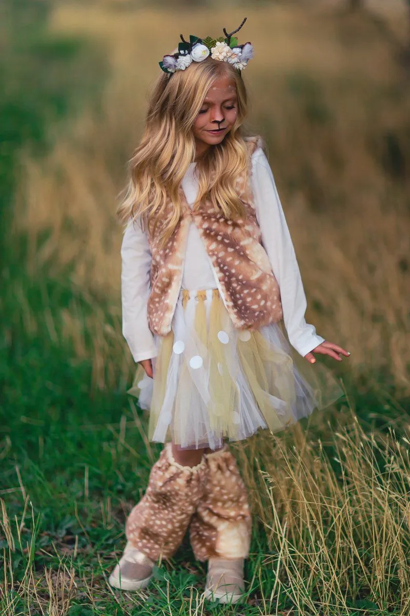Woodland Deer Vest & Tutu Costume Set