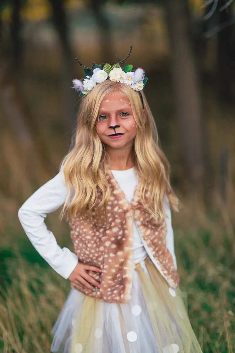 Woodland Deer Vest & Tutu Costume Set