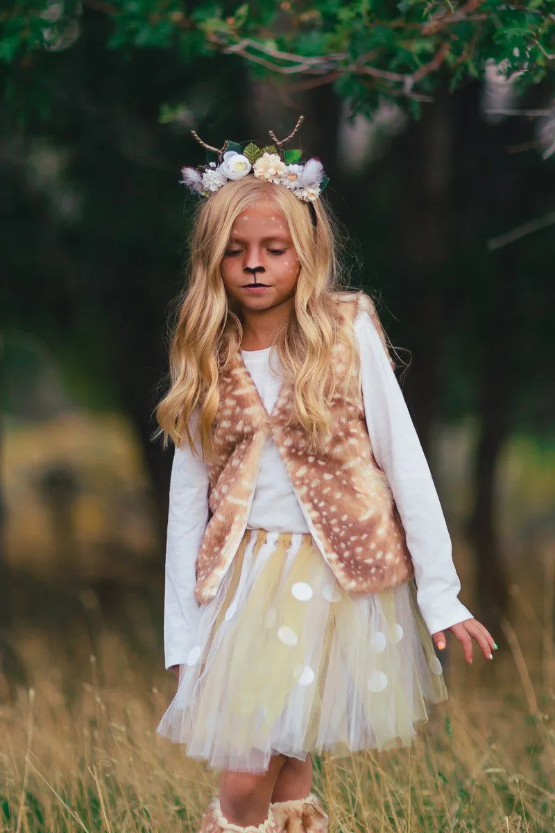 Woodland Deer Vest & Tutu Costume Set