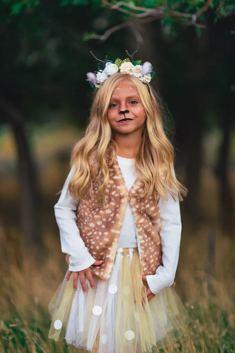 Woodland Deer Vest & Tutu Costume Set
