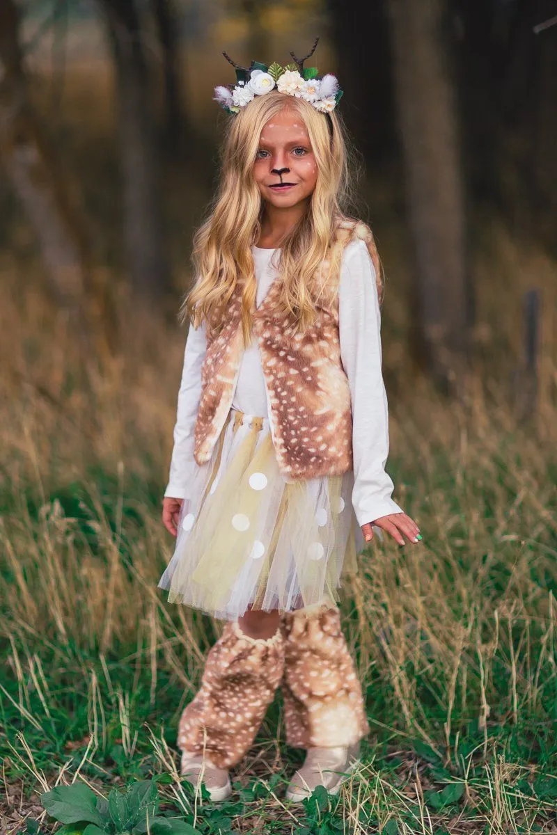 Woodland Deer Vest & Tutu Costume Set