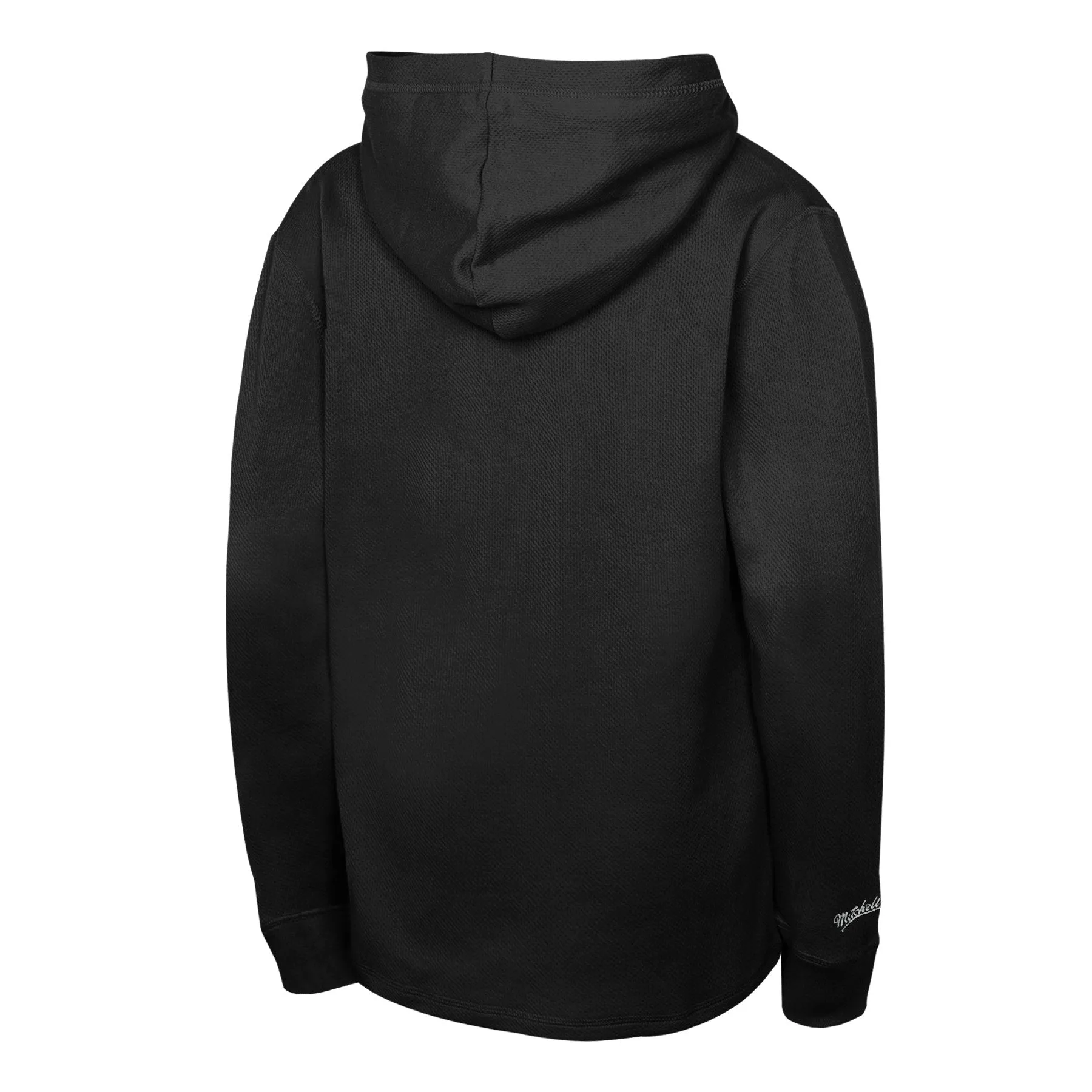 Youth Kansas City Chiefs Mitchell and Ness Long Sleeve Thermal Pullover Hoodie - Black